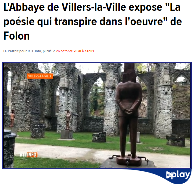 L'Abbaye de Villers-la-Ville expose "La poésie qui transpire dans l'oeuvre" de Folon